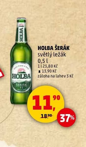 HOLBA ŠERÁK světlý ležák