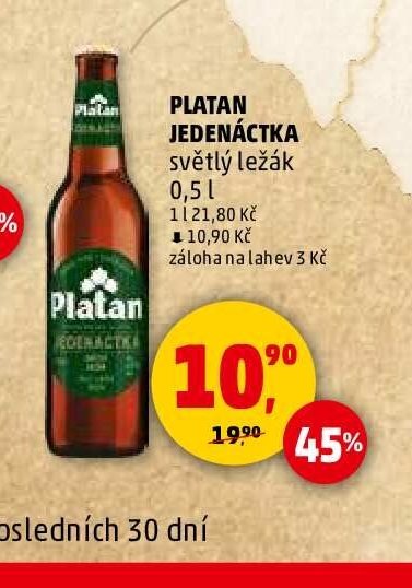 PLATAN JEDENÁCTKA světlý ležák