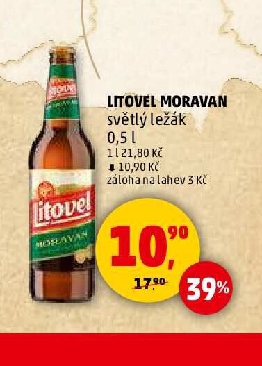 LITOVEL MORAVAN světlý ležák