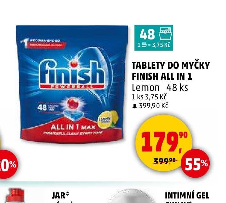 TABLETY DO MYČKY FINISH ALL IN 1