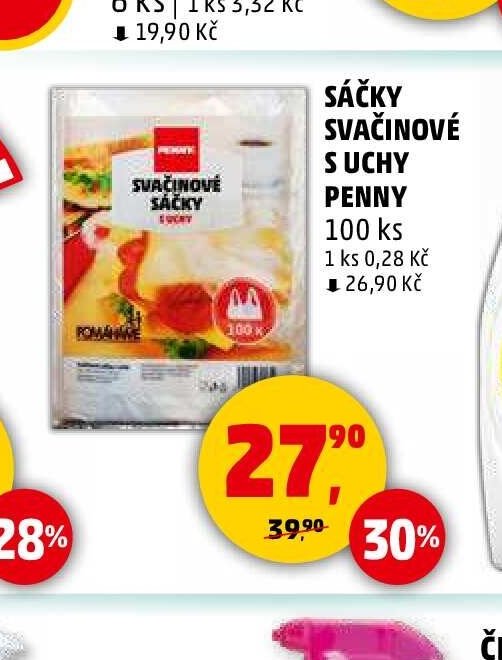 SÁČKY SVAČINOVÉ S UCHY PENNY
