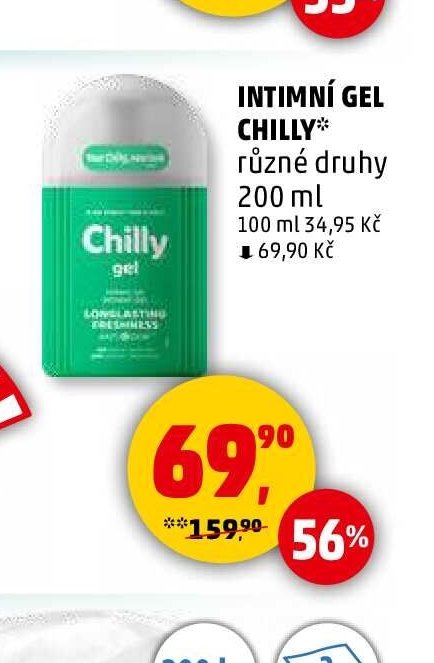INTIMNÍ GEL CHILLY různé druhy