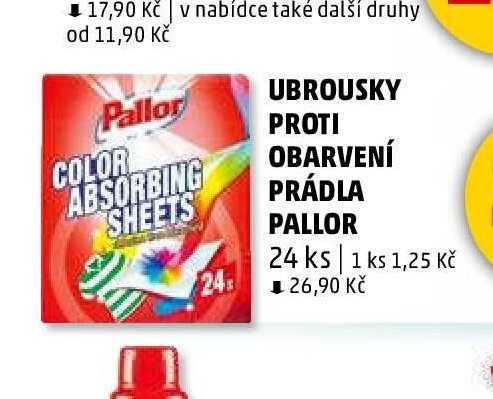 UBROUSKY PROTI OBARVENÍ PRÁDLA PALLOR