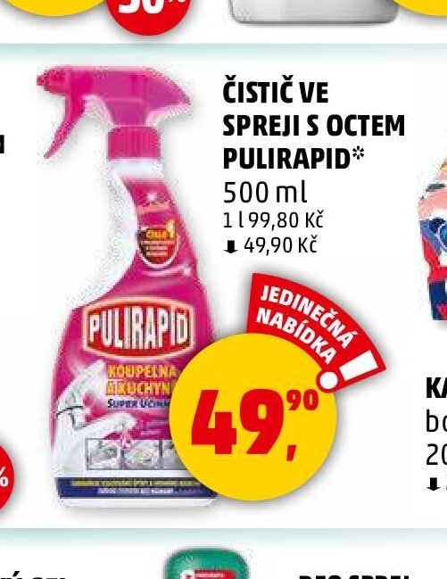 ČISTIČ VE SPREJI S OCTEM PULIRAPID