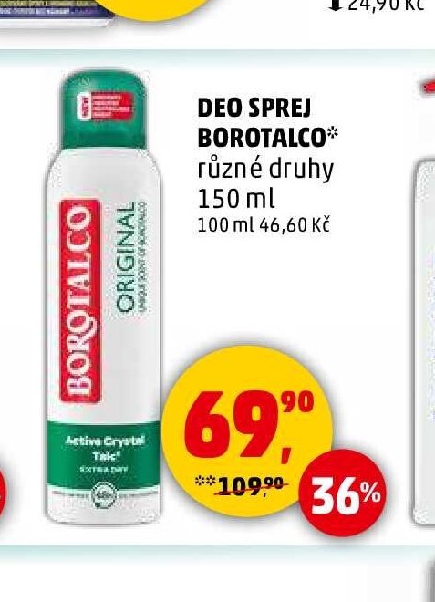 DEO SPREJ BOROTALCO různé druhy