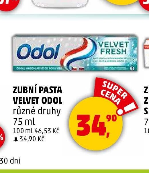 ZUBNÍ PASTA VELVET ODOL