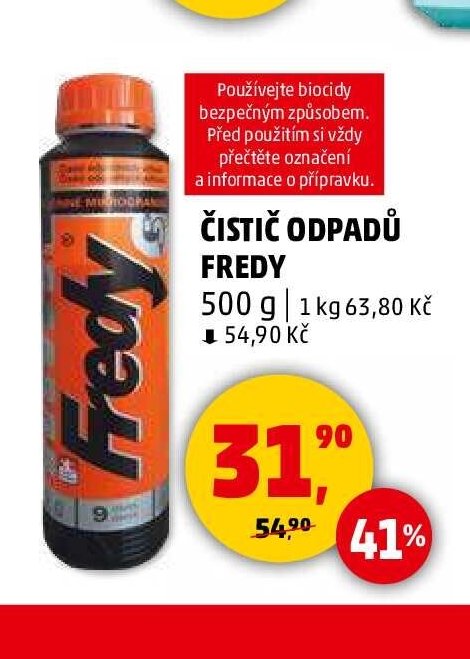 ČISTIČ ODPADŮ FREDY