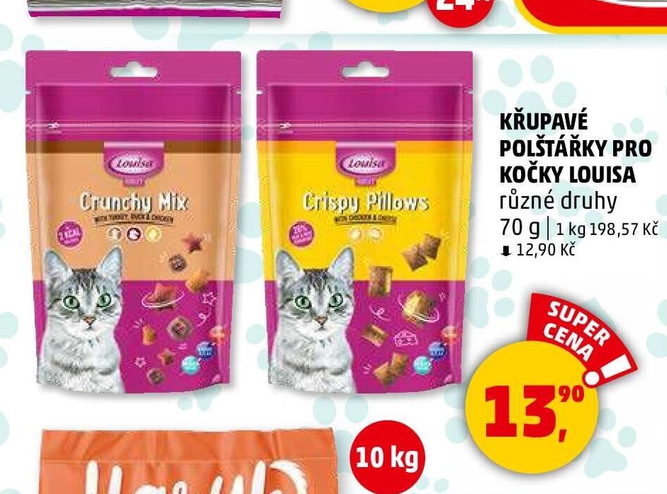 KŘUPAVÉ POLŠTÁŘKY PRO KOČKY LOUISA