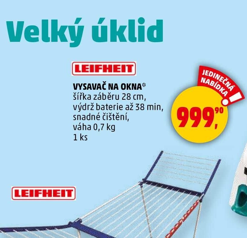 Vysavač na okna Leifheit