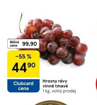 Hrozny révy vinné tmavé