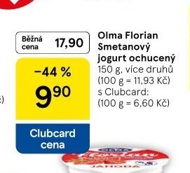 Olma Florian Smetanový jogurt ochucený