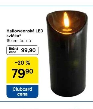 Halloweenská LED svíčka