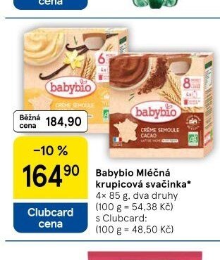 Babybio Mléčná krupicová svačinka