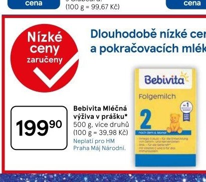 Bebivita Mléčná výživa v prášku