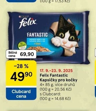 Felix Fantastic Kapsičky pro kočky - Tesco akcniletaky.com