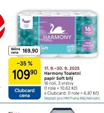 Harmony Toaletní papír Soft bílý