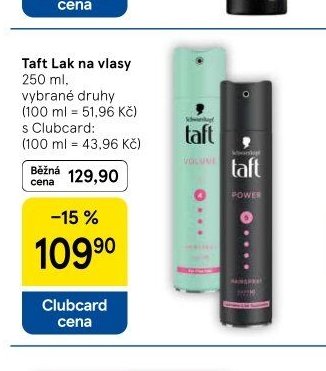 Taft Lak na vlasy