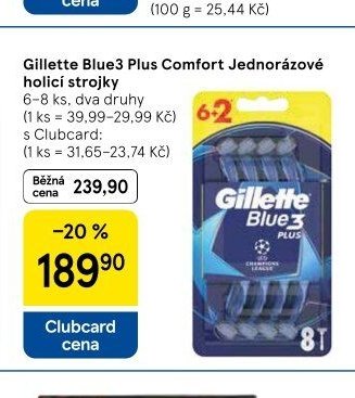 Gillette Blue3 Plus Comfort Jednorázové holicí strojky