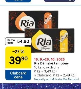 Ria Dámské tampóny
