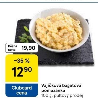 Bagetová vajíčková pomazánka