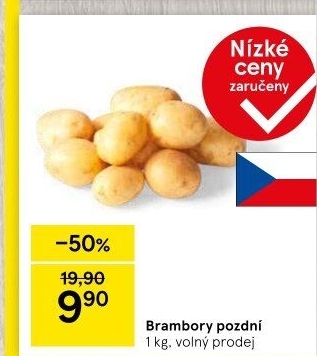 Brambory konzumní pozdní