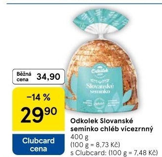 Chléb vícezrnný Slovanské semínko Odkolek
