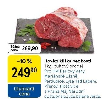 Hovězí přední bez kosti - kližka