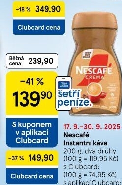 Instantní kávy Nescafé