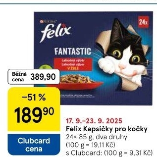 Kapsičky pro kočky Felix Purina