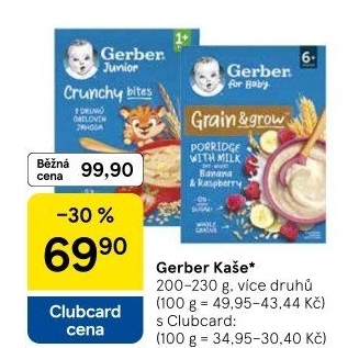 Kaše mléčná Gerber Natural for Baby