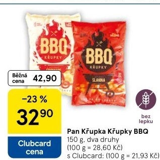 Křupky bez lepku BBQ Rej