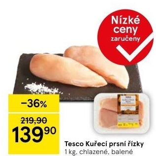 Kuřecí prsní řízky Tesco