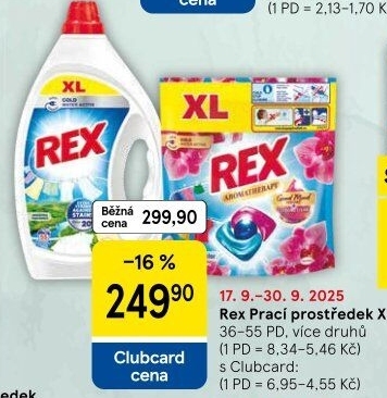 Prací prostředky Rex