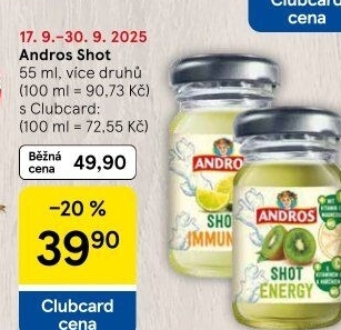 Šťáva Shot Andros