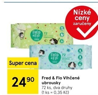 Vlhčené ubrousky Fred&