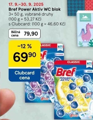 WC blok tuhý Power Aktiv Bref