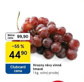 Hrozny révy vinné tmavé