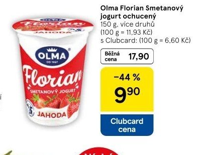 Olma Florian Smetanový jogurt ochucený