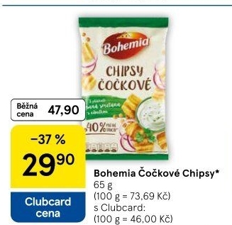 Čočkové chipsy Bohemia Chips