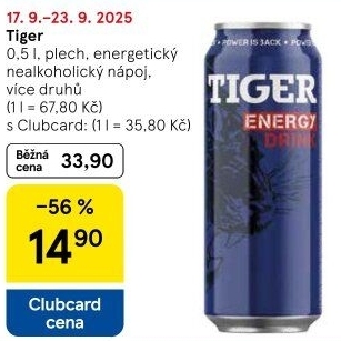 Energetický nápoj Tiger