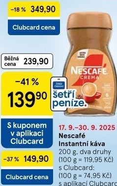 Instantní kávy Nescafé