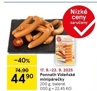 Minipárečky vídeňské Ponnath