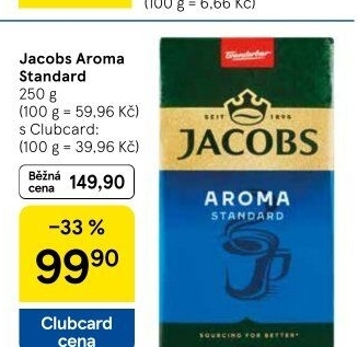Mletá káva Jacobs Aroma Standard
