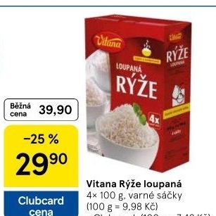 Rýže loupaná dlouhozrnná Vitana