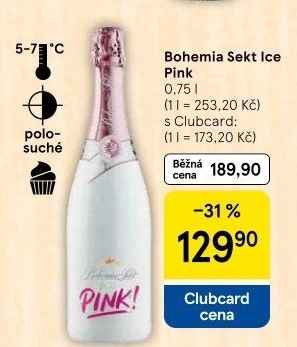 Sekt Pink Ice Bohemia Sekt