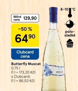 Víno Muscat Butterfly Albastrele Wines S.R.L.