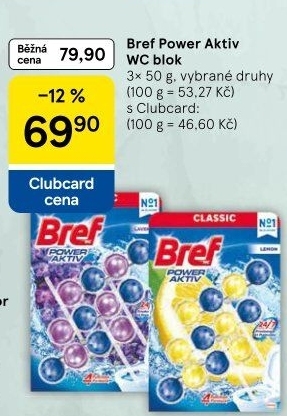 WC blok tuhý Power Aktiv Bref