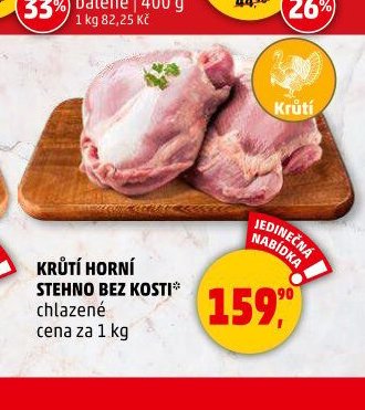 KRŮTÍ HORNÍ STEHNO BEZ KOSTI