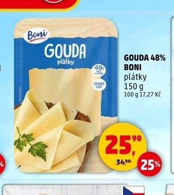 Gouda 48% Boni plátky