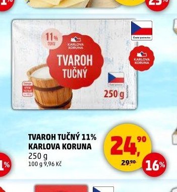 Tvaroh tučný 11% Karlova Koruna